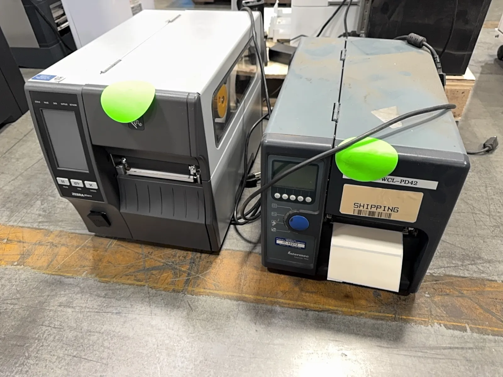 intermec-easycoder-pd42-printer-and-zebra-zt411-printer-mqkc20me