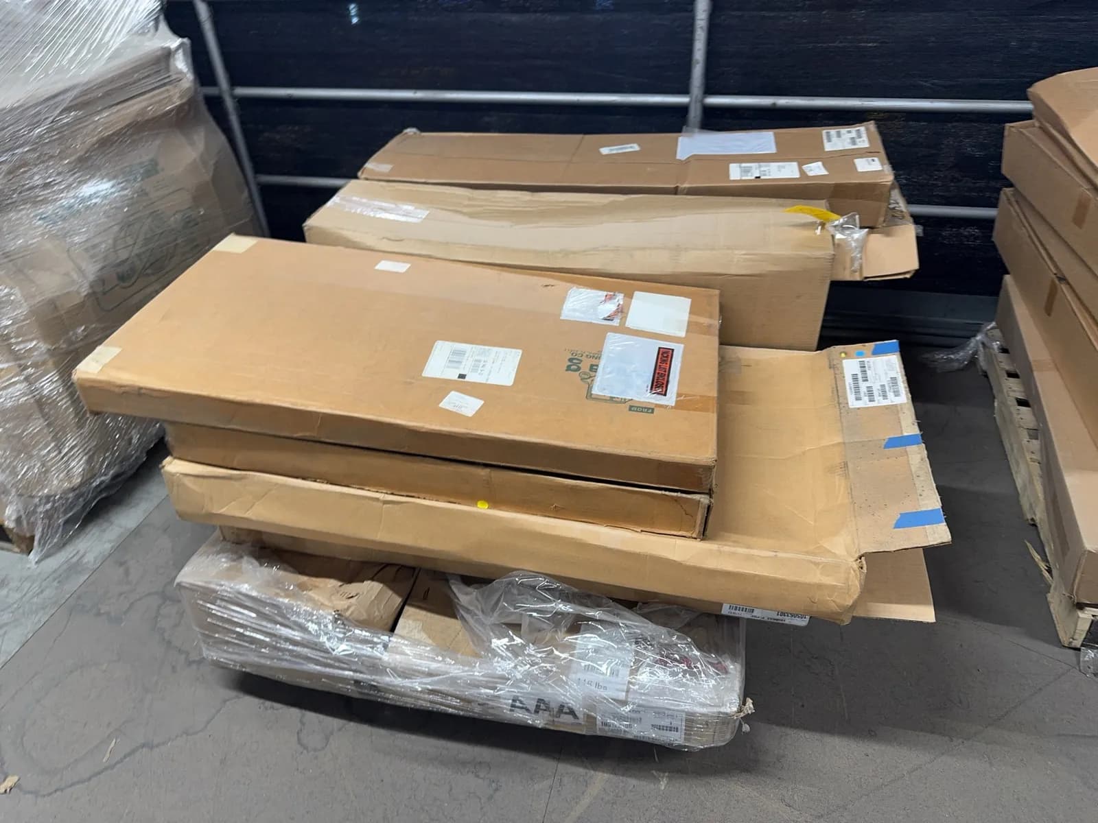 contents-of-pallet-assorted-club-car-parts-windscreens-tow-hitch-enclosure-and-more-93540b