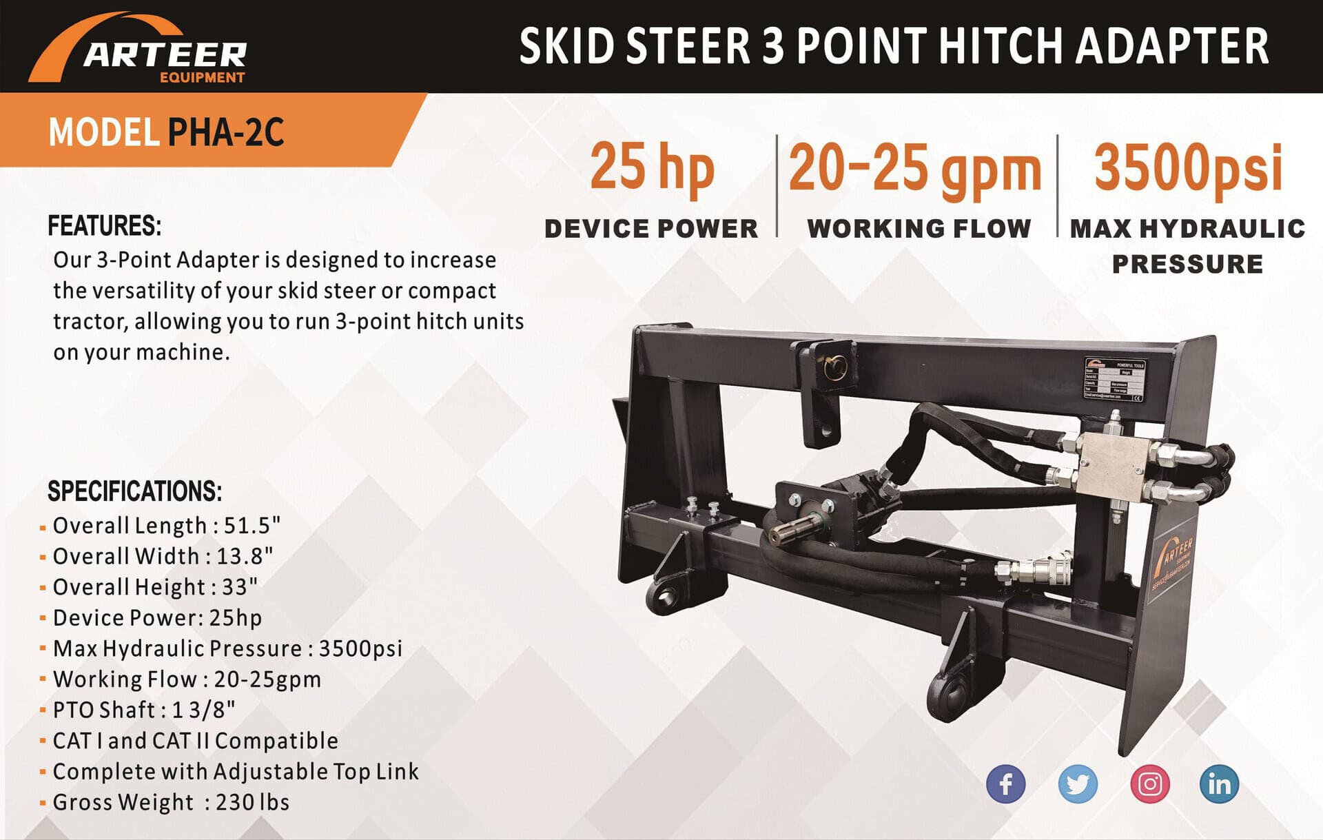 2026-arteer-pha-2c-skid-steer-3-point-hitch-adapter-unused-ms6ilkar