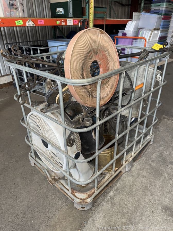 crate-with-contents-vintage-fans-pails-metal-furniture-and-more-622660