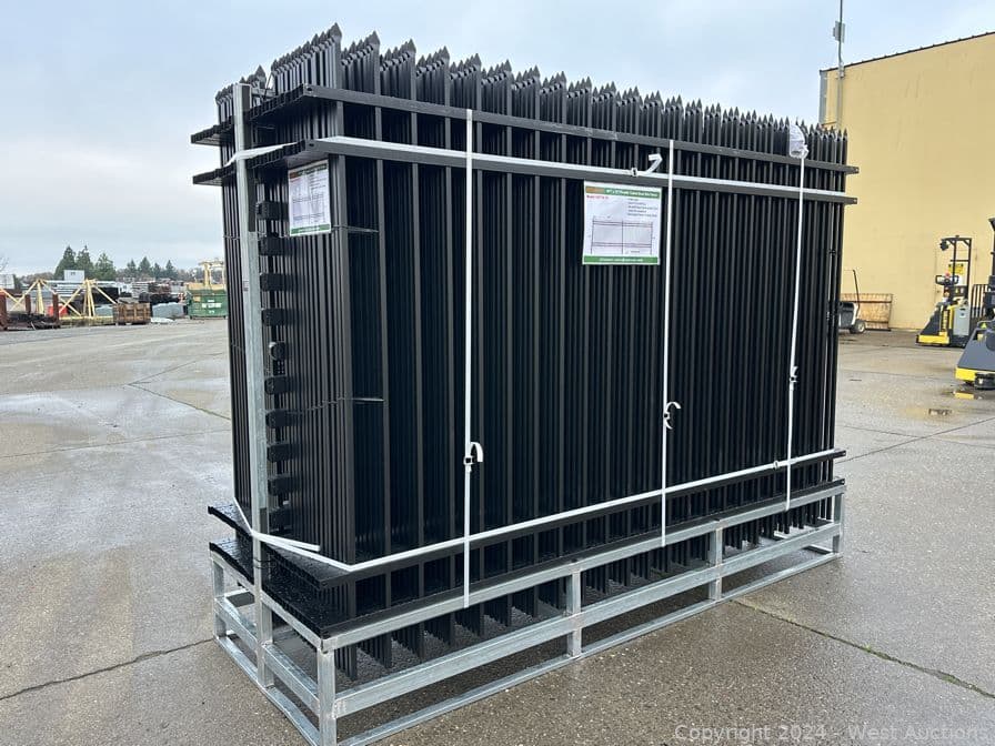 30-10-39-x7-39-4-rail-powder-coated-galvanized-fence-panels-300-linear-feet-total-unused-574649