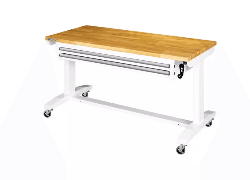 husky-52-in-w-x-24-in-d-2-drawer-adjustable-height-white-workbench-table-with-solid-wood-top-368-ret-585935