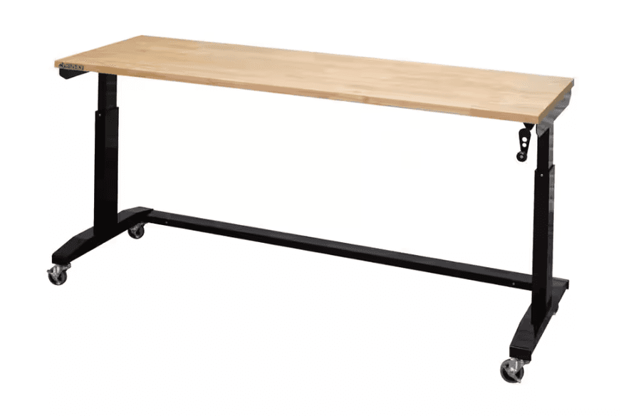 husky-72-in-w-x-24-in-d-adjustable-height-black-worktable-with-solid-wood-top-311-retail-price-586010