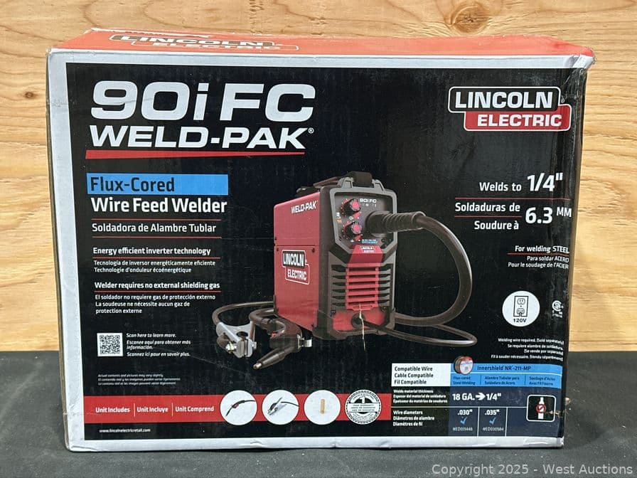 lincoln-electric-weld-pak-90i-fc-flux-cored-wire-feeder-welder-no-gas-289-retail-price-584810