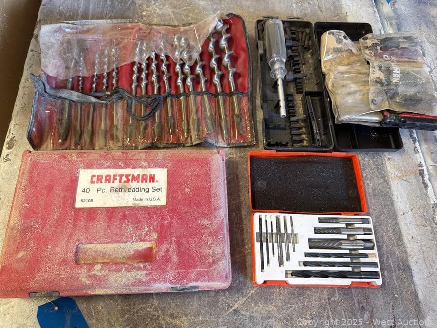 craftsman-screwdriver-set-drill-bits-rethread-kit-and-more-590381