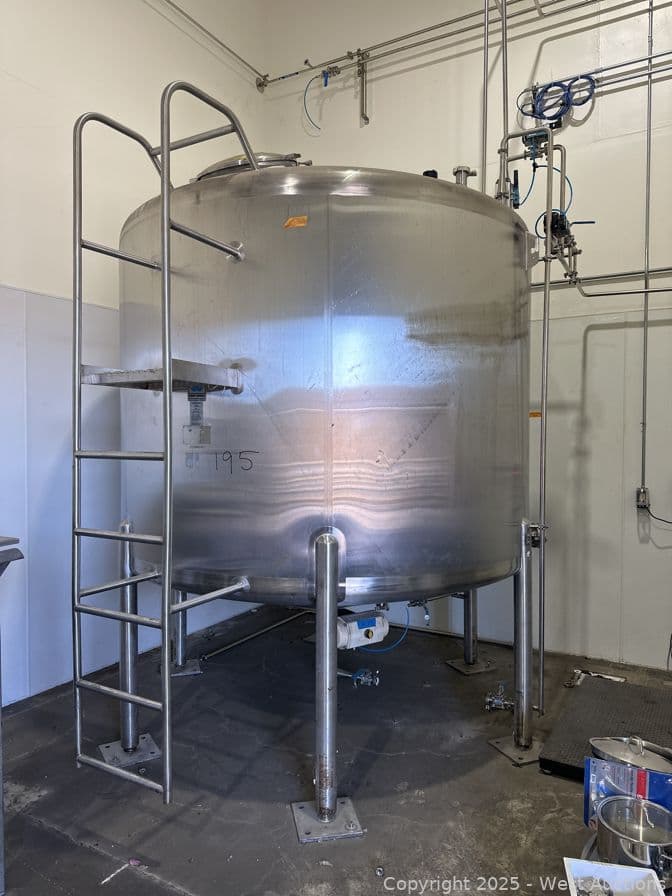 cherry-burrell-stainless-steel-jacketed-tank-596398