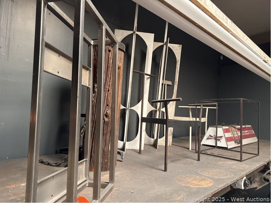 contents-of-loft-area-assorted-handmade-furniture-parts-lamps-and-more-595949