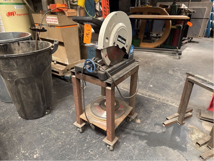 evolution-evosaw-380-with-handmade-cart-595960