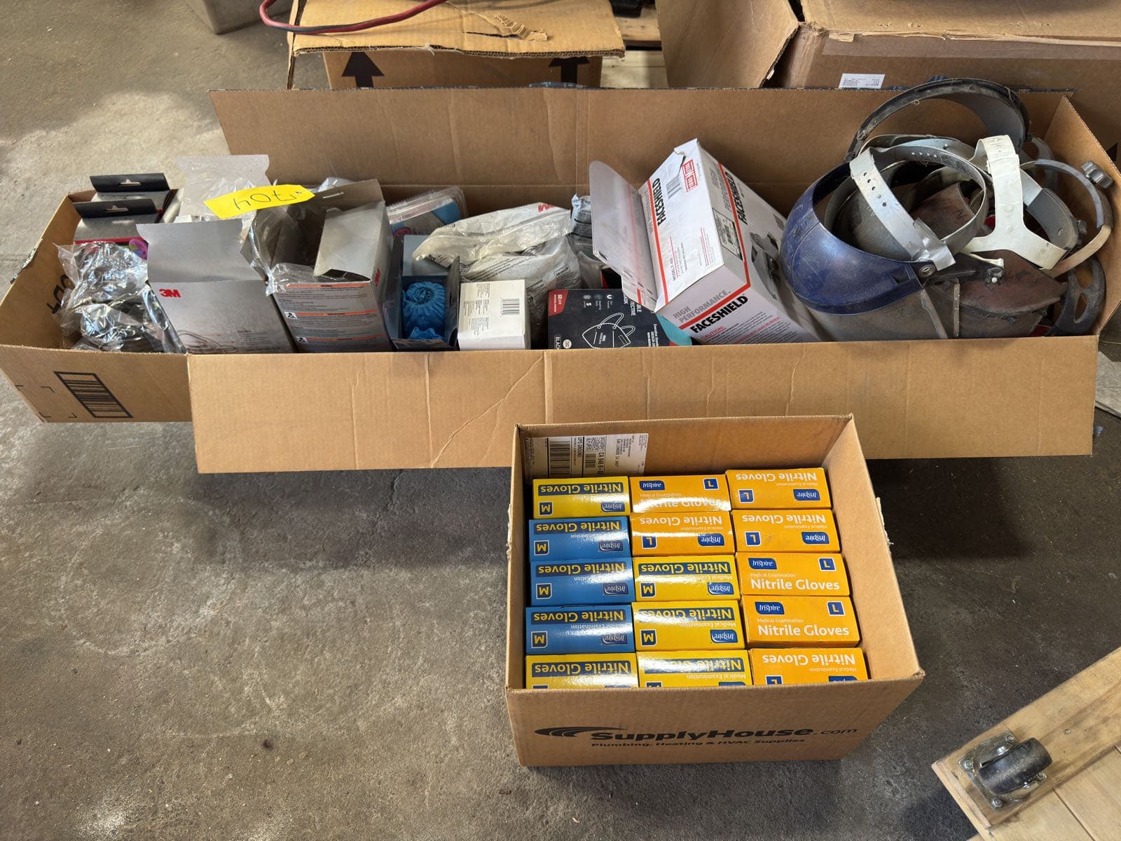 contents-of-2-boxes-assorted-ppe-62a549