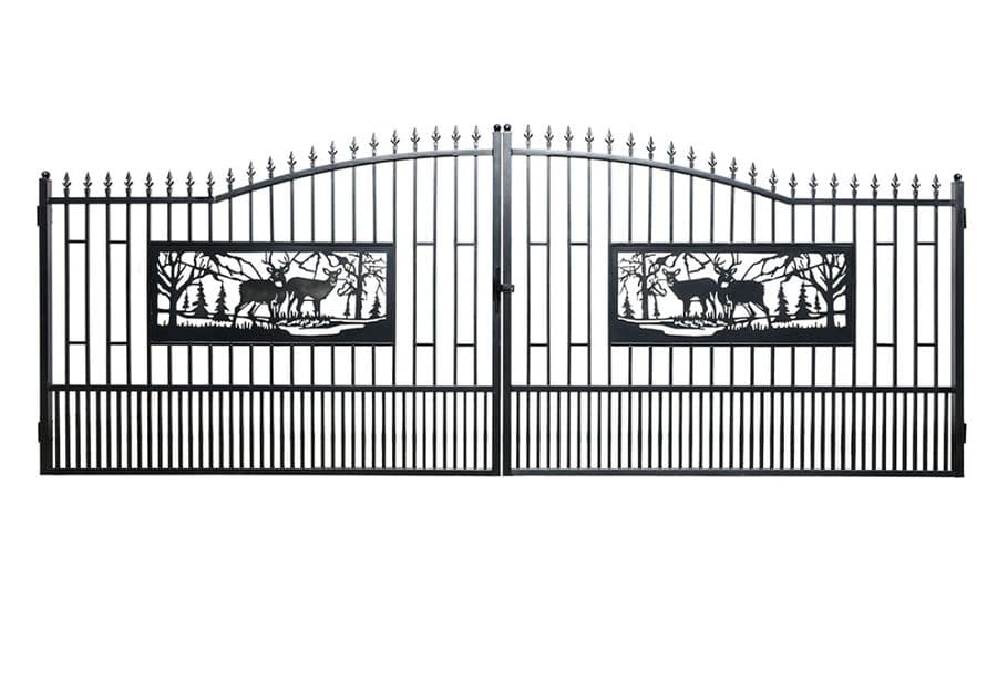 2025-20-bi-parting-metal-farm-driveway-gate-unused-601150