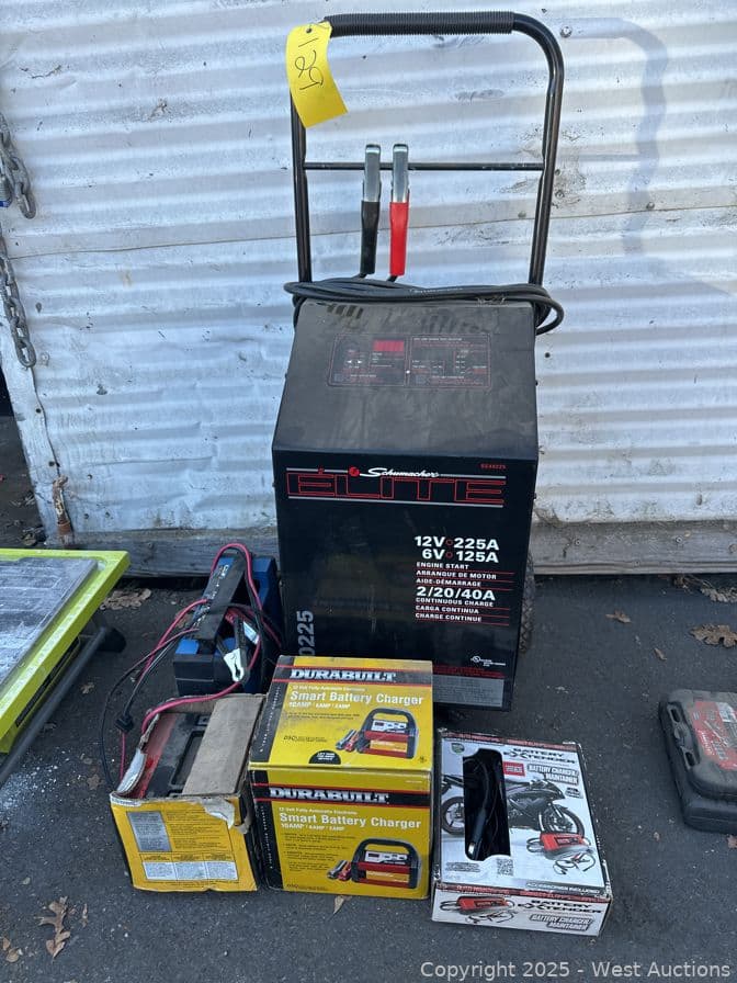 bulk-lot-battery-chargers-jumpers-motorcycle-maintainer-608555