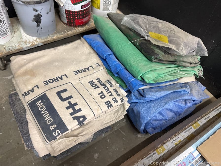 bulk-lot-tarps-and-moving-blankets-622967