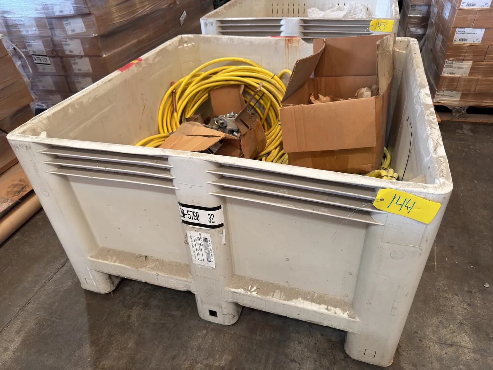 macro-bin-with-contents-grounding-clamps-2-0-awg-cable-and-more-b4b833