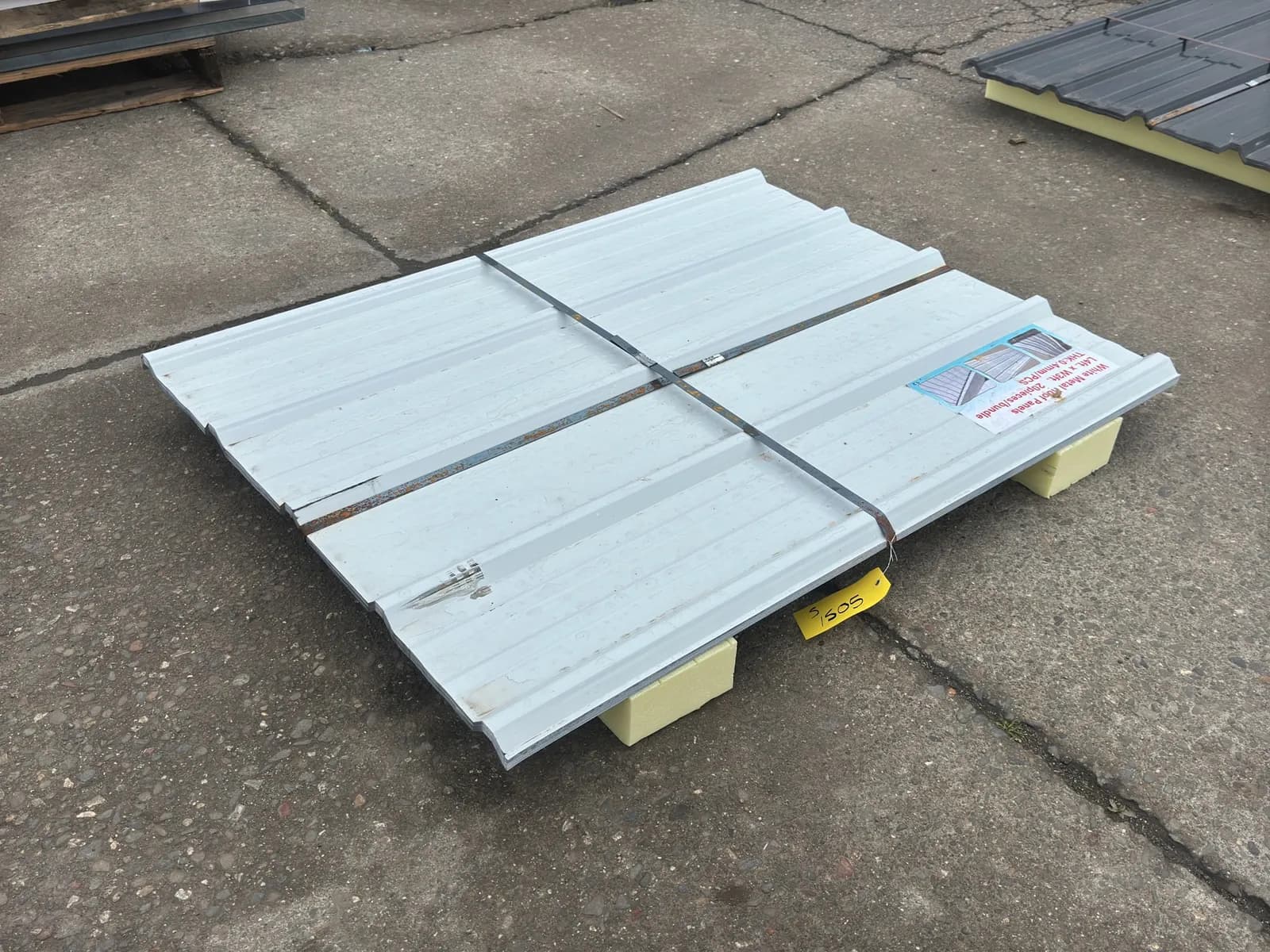 20-white-metal-roof-panels-3x4x04mm-unused-mm2lr1k4