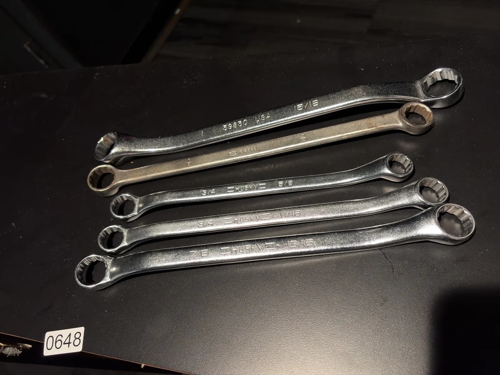 set-of-five-chrome-vanadium-wrenches-in-various-sizes-d16438
