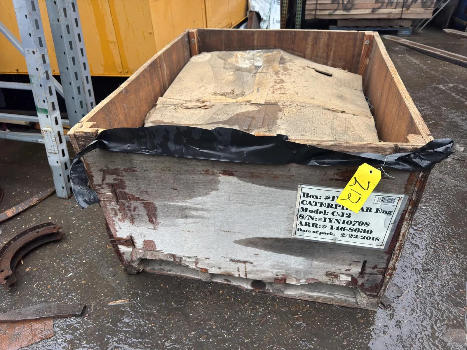 contents-of-crate-caterpillar-diesel-engine-core-parts-mvtlp1c1
